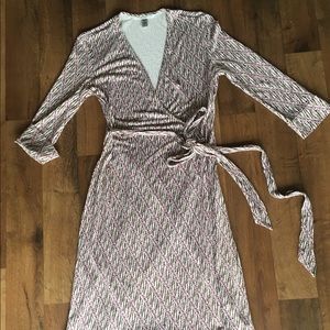 Vintage Diane Von Fürstenberg wrap print dress